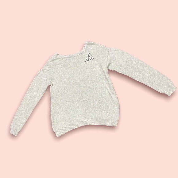 Supernatural Castiel Wings Girls Sweater in White - Picture 2 of 4